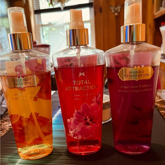 Victoria's Secret Bath & Body Lot Of 3 Barely Used Victoria Secret Fragrance Mist Poshmark